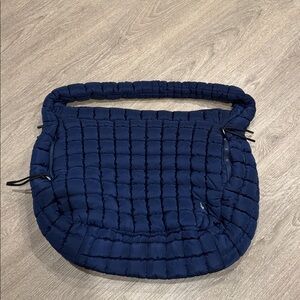 Sold out in pink Free People Navy Quilted Shoulder Bag